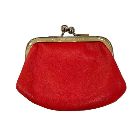 Valentino Garavani Vintage Coin Purse Pouch Red